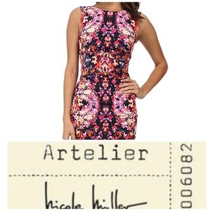 Nicole Miller Lauren Water Lily Stretch Dress